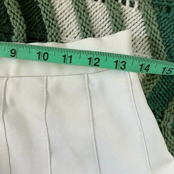Vintage Sport Casuals White Pleated Tennis Skirt 26" - Picture 5 of 6